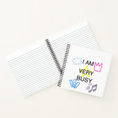 Unieke Ontwerpen Iam Very Busy Notitieboek (Binnen)