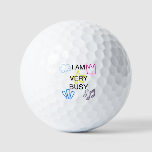 Unieke Ontwerpen Ik Ben Erg Bezit Golfballen (Voorkant)