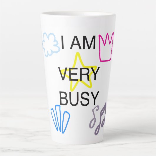 Unieke Ontwerpen Ik Ben Erg Bezit Latte Mok (Voorkant)