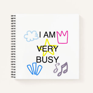 Unieke Ontwerpen Ik Ben Erg Busy  Notitieboek