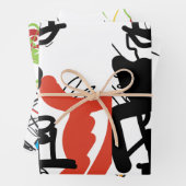 Unieke ontwerper inpakpapier set van 3 vellen (In situ)