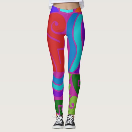 Unieke Ontwerper Leggings (Voorkant)