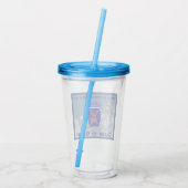 Unieke ontworpen 10e bergdivisie acryl drinkbeker (Achterkant)