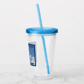 Unieke ontworpen 10e bergdivisie acryl drinkbeker (Links)