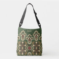 Unieke Oosterse Antieke vloerkleed Green Kilim Cus