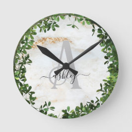 Unieke, op maat gemaakte Sleutelhanger met botanis Ronde Klok