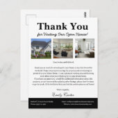 Unieke Open Huis Dank U van Unique Real Estate Briefkaart (Voorkant / Achterkant)