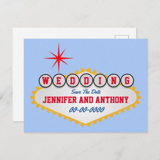 Unieke opslagdatum feestdagenkaart (Voorkant / Achterkant)