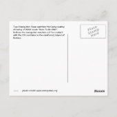 Unieke orangutaanse foto's briefkaart (Achterkant)