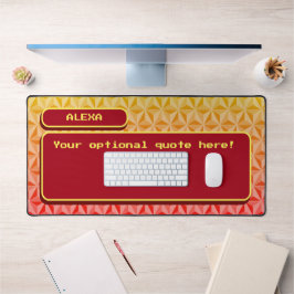 Unieke Oranje Cool Retro Gaming Bureaumat