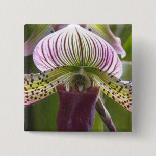 Unieke Orchid-Button Vierkante Button 5,1 Cm