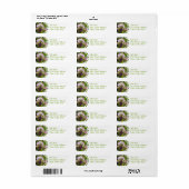Unieke Orchid Mailing Labels (Full Sheet)