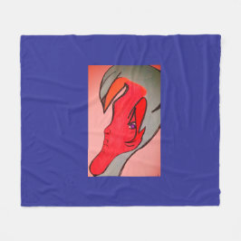 Unieke originele karakterkunst fleece deken