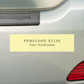 Unieke Originele Klassieke Professionele Crème Kle Bumpersticker (Op auto)