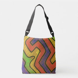 Unieke originele kunst  crossbody tas