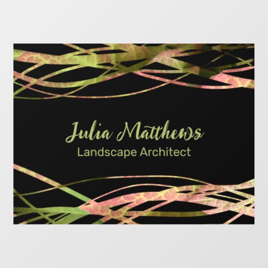 Unieke originele Natuur Leaf Landscape Designer Raamsticker (Vel)