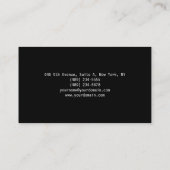 Unieke, originele zwarte witte Professional-laag Visitekaartje (Achterkant)