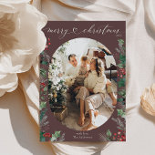 Unieke Ovale Foto Kerst Kaart met Bericht