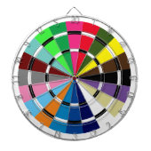 Unieke Paardenrennen Zadeldoek Kleuren Dartboard Dartbord (Voorkant)
