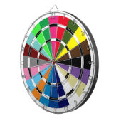 Unieke Paardenrennen Zadeldoek Kleuren Dartboard Dartbord (Voorkant Rechts)