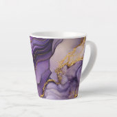 Unieke Paarse Alcoholinkt Kleine Keramische Latte Latte Mok (Rechterhoek)