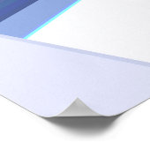 Unieke paarse kubus poster (Hoek)