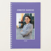 Unieke Paarse Vrouwen Fotobedrijf Planner (Voorkant)