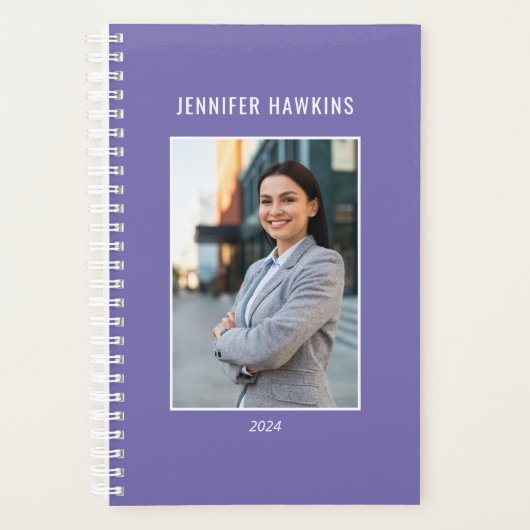 Unieke Paarse Vrouwen Fotobedrijf Planner (Voorkant)
