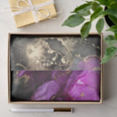 Unieke Paarse Zwart Goud Abstract Tissuepapier (Geschenk)