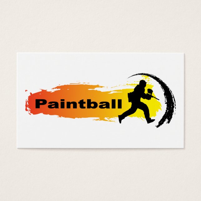 Unieke Paintball Visitekaartjes (Voorkant)