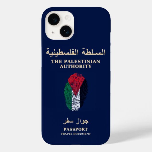 Unieke Palestina Travel Passport Print Souvenir Case-Mate iPhone Case (Achterkant)