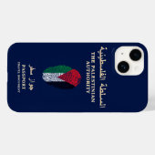 Unieke Palestina Travel Passport Print Souvenir Case-Mate iPhone Case (Achterkant (horizontaal))