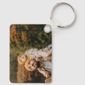 Unieke papa fotocollage, fotocadeau voor papa sleutelhanger (Achterkant)