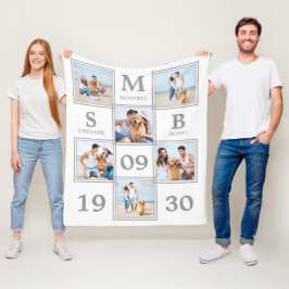 Unieke Pas getrouwd van de Fotocollage - Keepasjes Fleece Deken