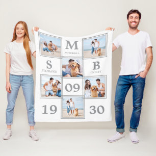 Unieke Pas getrouwd van de Fotocollage - Keepasjes Fleece Deken