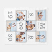 Unieke Pas getrouwd van de Fotocollage - Keepasjes Fleece Deken (Voorkant (Horizontaal))