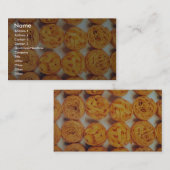 Unieke pasta close-up visitekaartje (Voorkant / Achterkant)