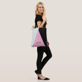 Unieke Pastel Classy Modern Minimal canvas tas (Op model)
