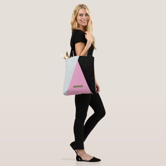 Unieke Pastel Classy Modern Minimal canvas tas (Op model)