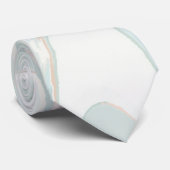 Unieke Pastel Muntgroene Olieverf Abstract Stropdas (Opgerold)
