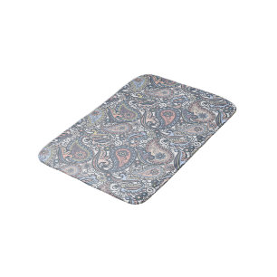 Unieke Pastel Violet Pink  Paisley Floral Badmat