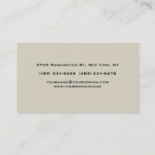 Unieke Pasteltinten Initialen Monogram Schattige Visitekaartje (Achterkant)