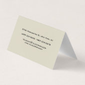 Unieke Pasteltinten Initialen Monogram Schattige Visitekaartje (Achterkant)