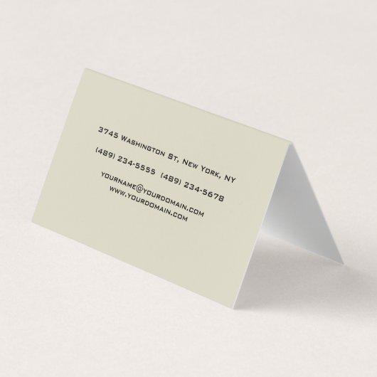 Unieke Pasteltinten Initialen Monogram Schattige Visitekaartje (Achterkant)