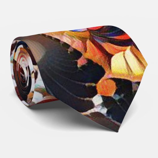 Unieke patronen stropdas (Opgerold)