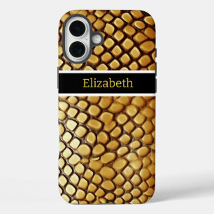 Unieke patronen van de huid van een giftige slang iPhone 16 plus hoesje