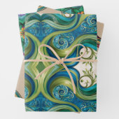 Unieke Patronen Wrapping Paper Flat Sheet Set van (In situ)
