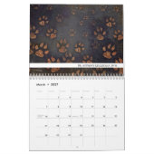 Unieke Paw Print dierenarts Kalender (Mar 2027)