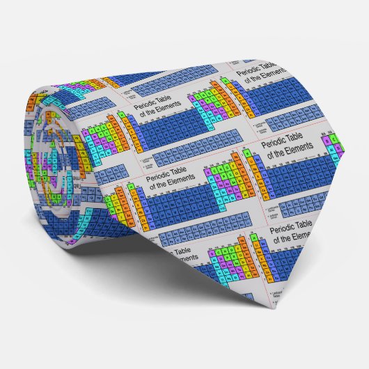Unieke Periodic Table Science Necktie voor mannen Stropdas (Opgerold)