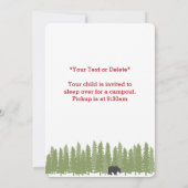 Unieke persoonlijke Camp Name Birthday Party Kaart (Achterkant)